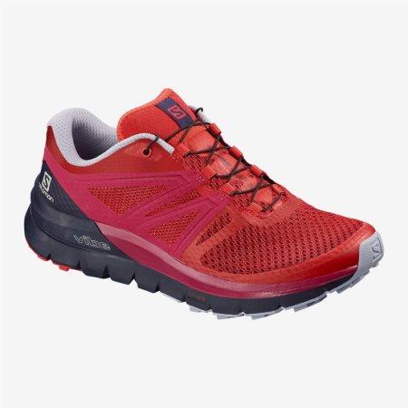 Salomon SENSE MAX 2 W Womens Trail Running Shoes Red UK DOYI